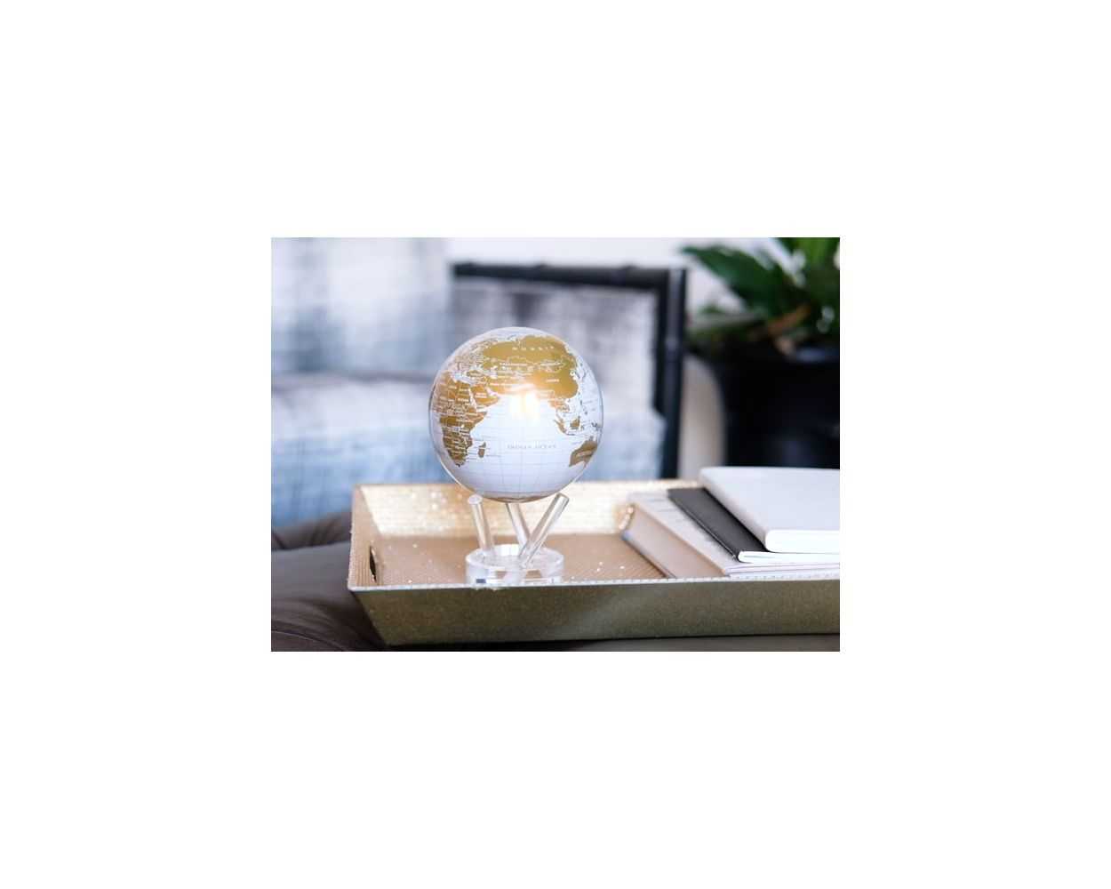 Buy 4.5 Mova Globe Modern White and Gold by Shop Island Online in India 