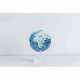 Globe Mova en rotation Terre bleu avec nuages 6