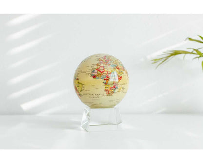 Yellow Political Map World Globe