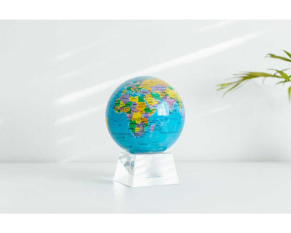 Blue Political Map World Globe