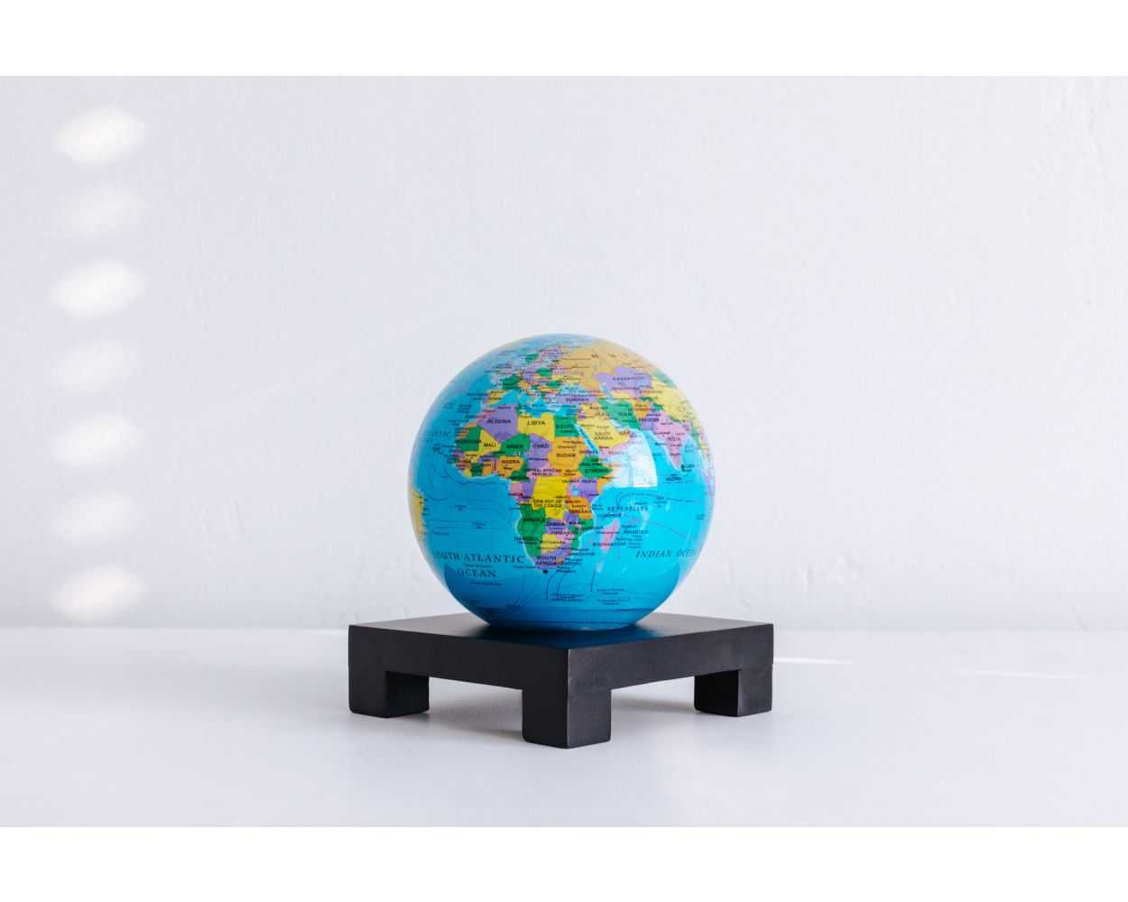 Blue Political Map World Globe