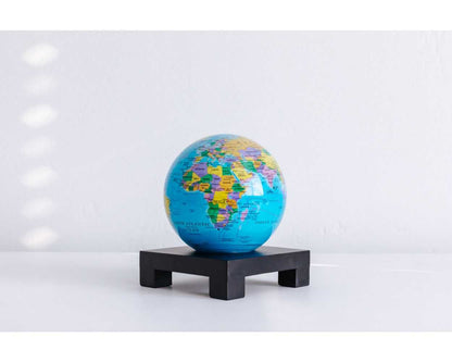 Blue Political Map World Globe