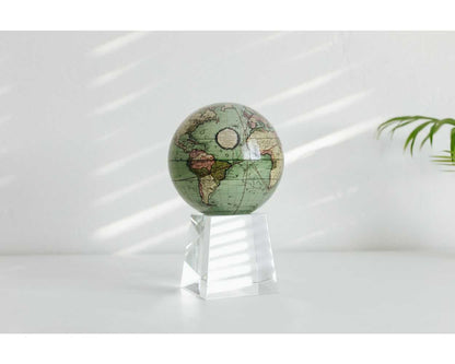 Antique Terrestrial Green Globe