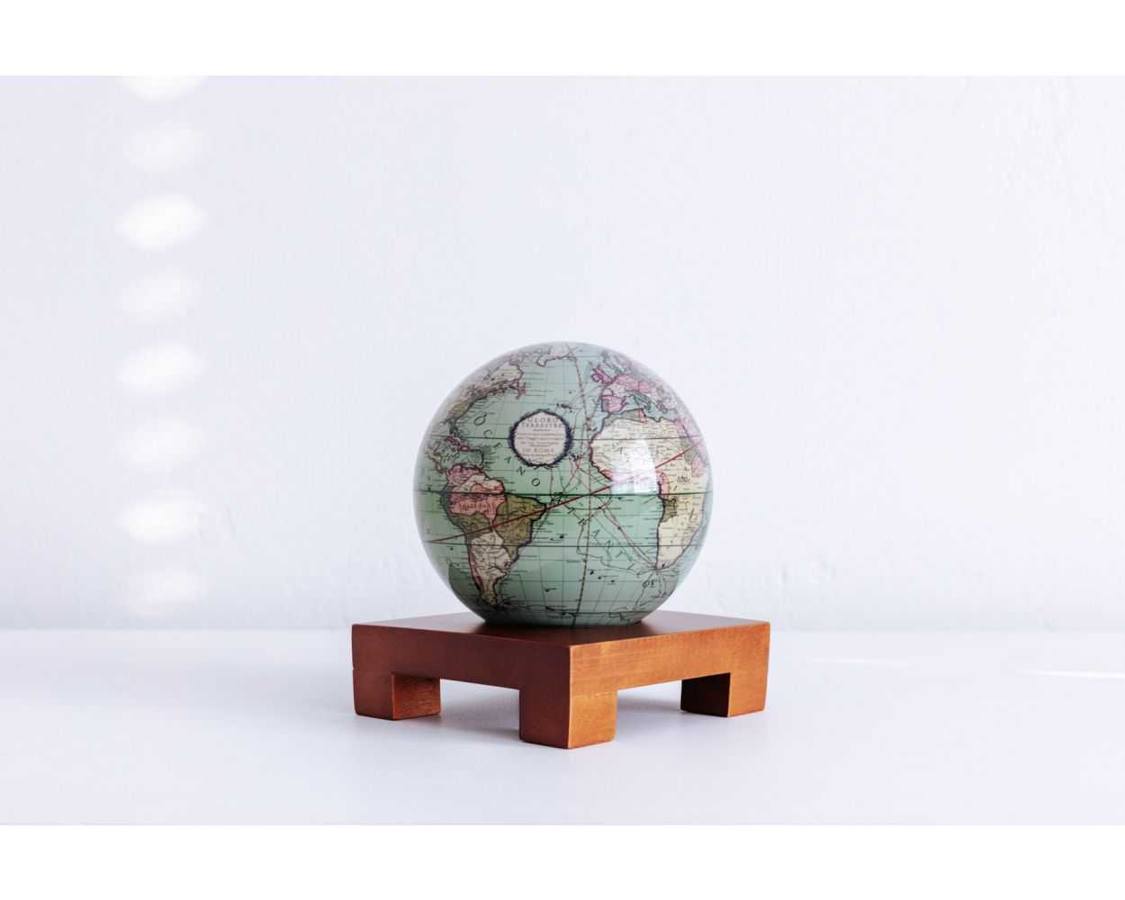 Antique Terrestrial Green Globe