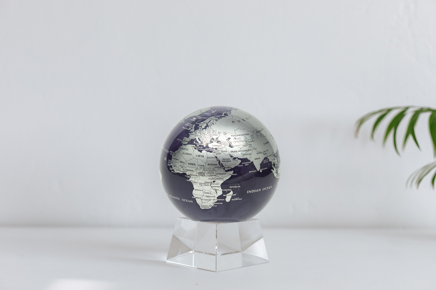 Purple and Silver Globe