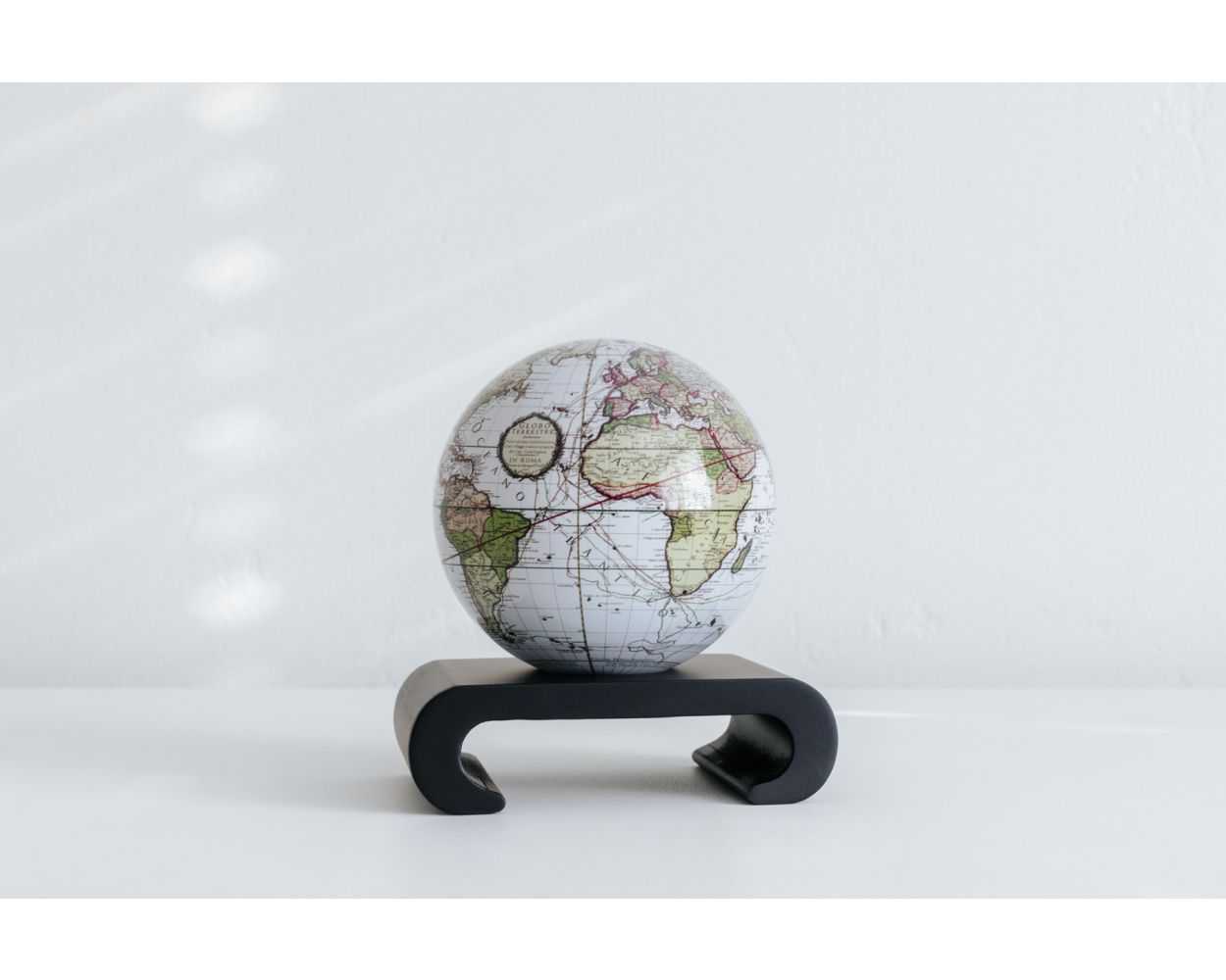 Antique Terrestrial White Globe