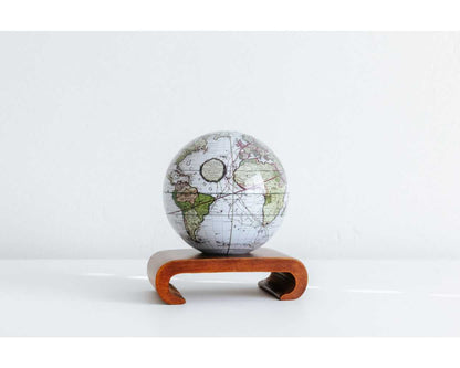 Antique Terrestrial White Globe