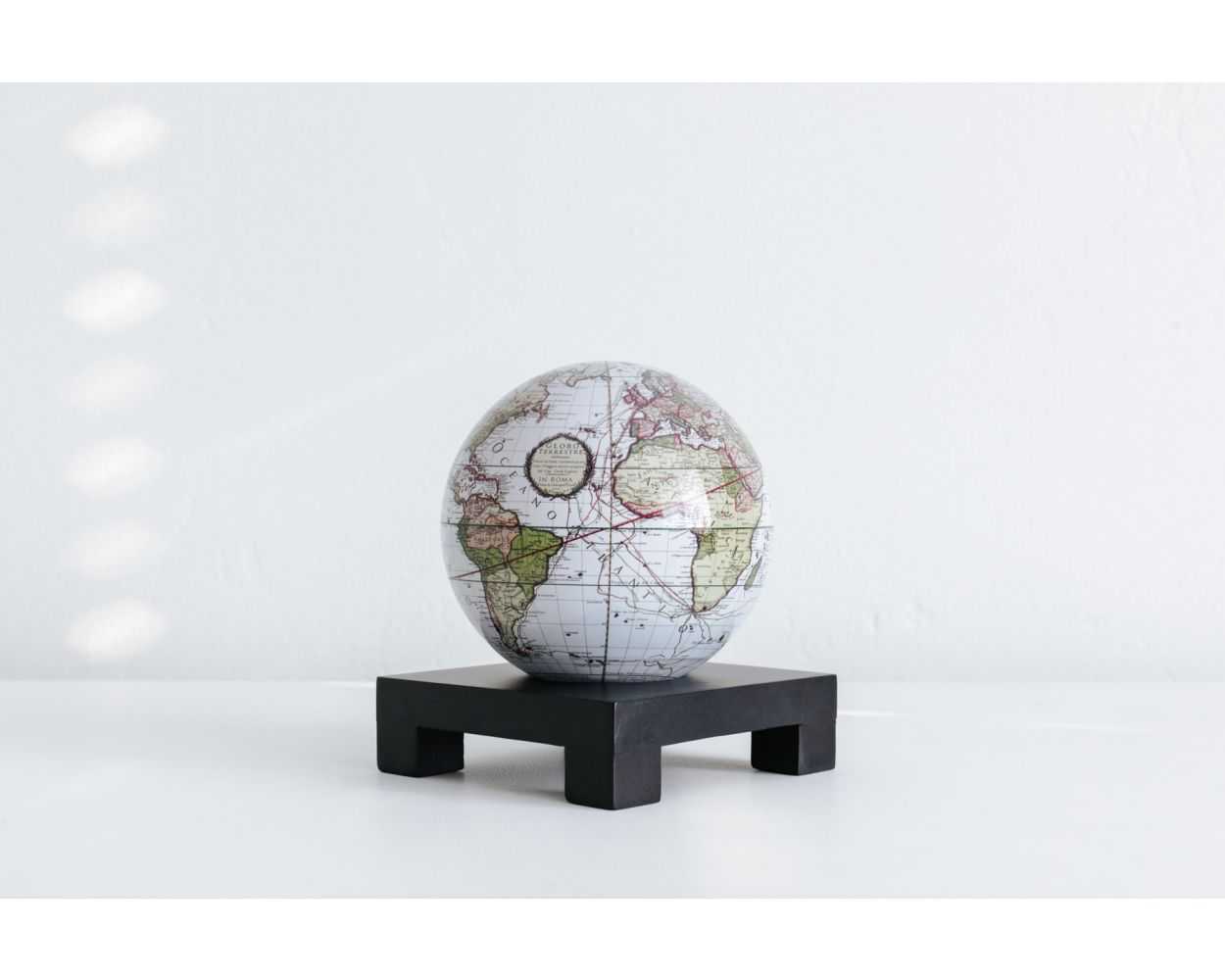 Antique Terrestrial White Globe