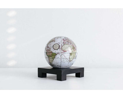 Antique Terrestrial White Globe