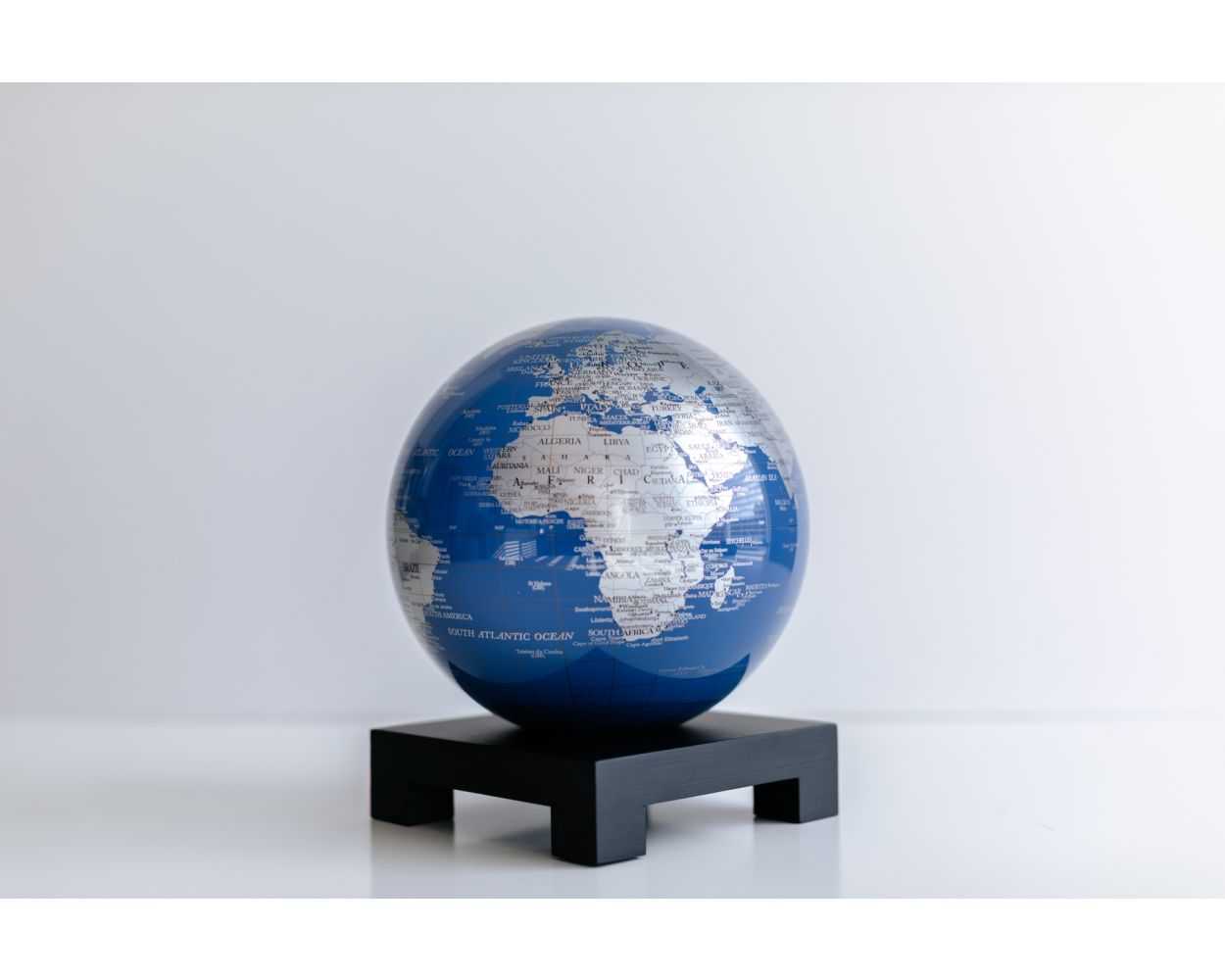 Blue and Silver Globe
