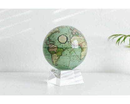 Antique Terrestrial Green Globe