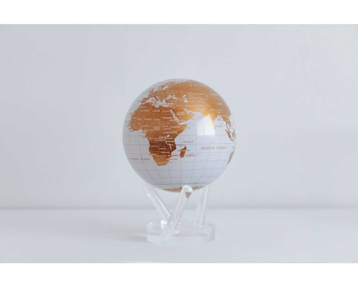 White and Gold Globe