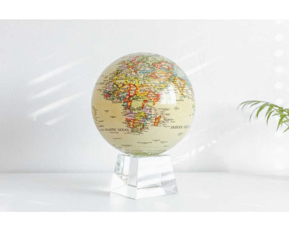 Yellow Political Map World Globe