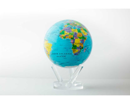 Blue Political Map World Globe